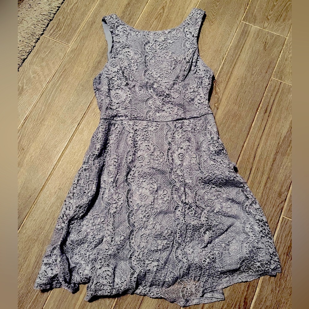 Blue laced dress